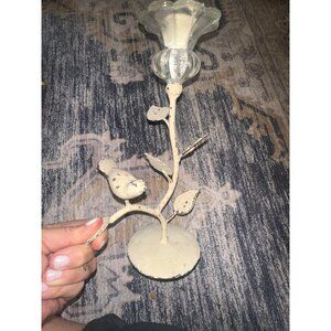 Shabby chic Bird & Branch Candle Holder